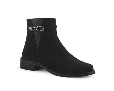 Foto 1 | Foto 1 | Bota Color Negro Cierre Material Sintetico