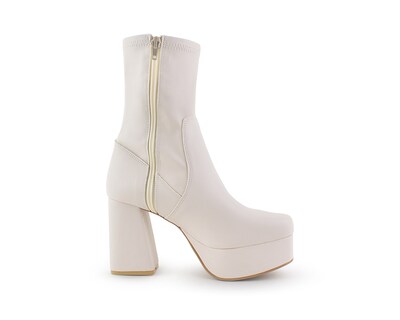 Foto 3 | Foto 3 | Bota Color Beige Cierre Material Sintetico