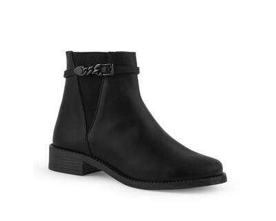 Foto 1 | Foto 1 | Bota Color Negro Cierre Material Sintetico