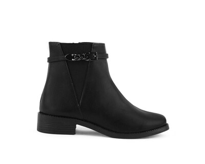 Foto 2 | Foto 2 | Bota Color Negro Cierre Material Sintetico