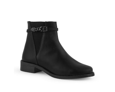 Foto 1 | Foto 1 | Bota Color Negro Cierre Material Sintetico