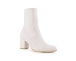 Bota Color Beige Cierre Material Sintetico