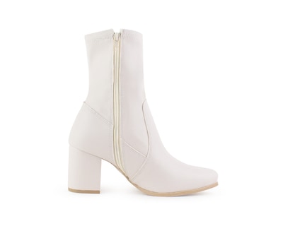 Foto 3 | Foto 3 | Bota Color Beige Cierre Material Sintetico