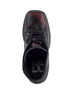 Foto 5 | Foto 5 | Bota De Mujer En Piel Camaleón Vino Con Plataforma Y Tacón Ancho