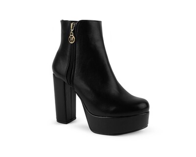 Foto 1 | Foto 1 | Bota Color Negro Cierre Material Sintetico