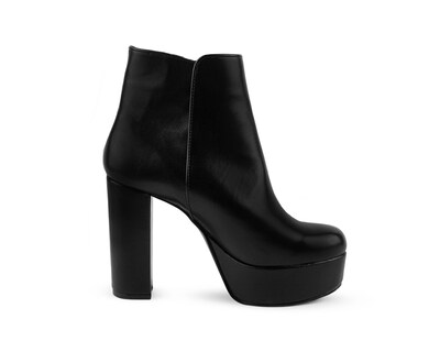 Foto 3 | Foto 3 | Bota Color Negro Cierre Material Sintetico