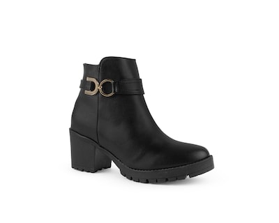 Foto 1 | Foto 1 | Bota Color Negro Herraje Material Sintetico