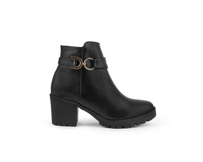 Foto 2 | Foto 2 | Bota Color Negro Herraje Material Sintetico