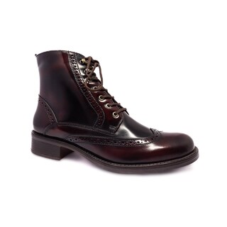 Foto 1 | Foto 1 | Botín de Piel Dasalo color Tinto para Mujer