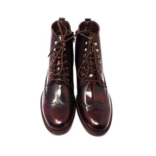 Foto 5 | Foto 5 | Botín de Piel Dasalo color Tinto para Mujer