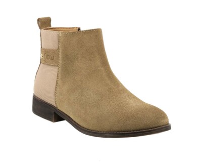 Foto 1 | Foto 1 | Botín Chelsea de Piel Gamuza Triples Flow Maia 37040 Beige