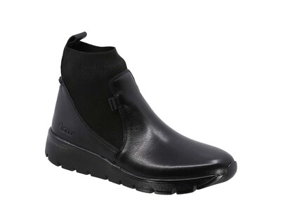 Foto 1 | Foto 1 | Botín de Piel Triples Flow Marcia 37031 Negro Ajuste Elástico