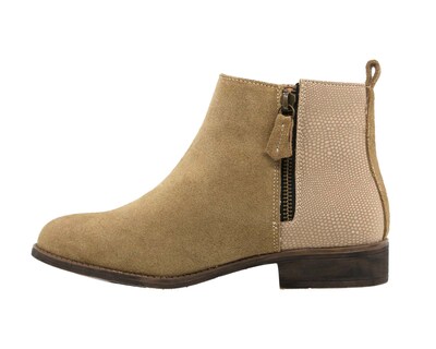 Foto 4 | Foto 4 | Botín Chelsea de Piel Gamuza Triples Flow Maia 37040 Beige
