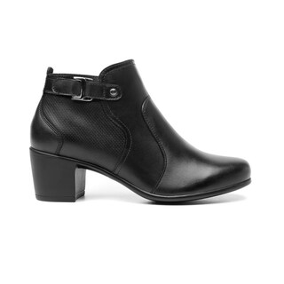Foto 2 | Foto 2 | Botines de Piel Flexi Negros para Mujer