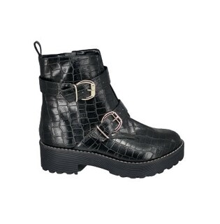 Foto 1 | Foto 1 | Botines Danae Nu�ez 03-124 Color Negro Croco Para Mujer