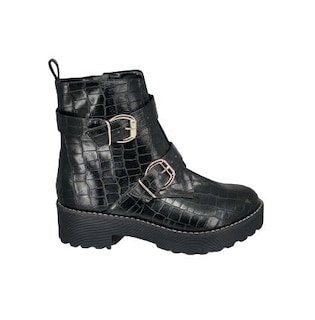 Foto 1 | Foto 1 | Botines Danae Nu�ez 03-124 Color Negro Croco Para Mujer