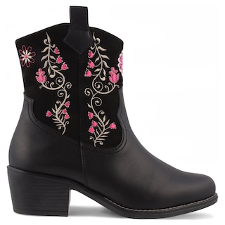 Foto 2 | Foto 2 | Botas Vaqueras para Mujer Dominiq color Negro Bordadas