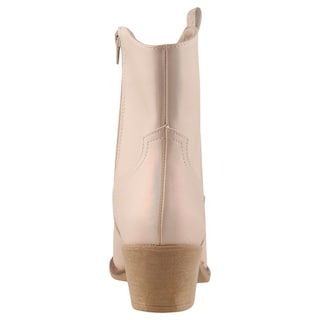 Foto 4 | Foto 4 | Bota Vaquera Dominiq 1392 Beige para Mujer