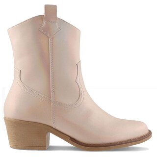 Foto 2 | Foto 2 | Bota Vaquera Dominiq 1392 Beige para Mujer