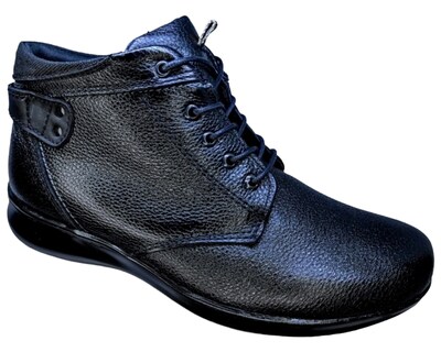 Foto 1 | Foto 1 | Botín Confort de Piel Enco Footwear Negro para Mujer