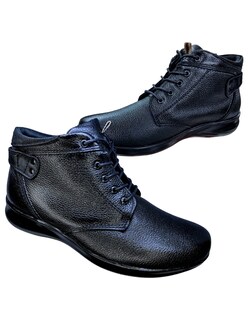 Foto 3 | Foto 3 | Botín Confort de Piel Enco Footwear Negro para Mujer