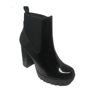 Foto 1 | Foto 1 | Bota de Charol Danae Núñez Dv 6008507 Negra para Mujer