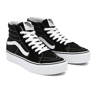 Foto 2 | Foto 2 | Tenis Mujer Vans Alto Casual Textil Tela Comodos Urbanos Sport Ajustables Cordones Negro