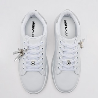 Foto 3 | Foto 3 | Tenis Moramora Blanco Casuales para Mujer