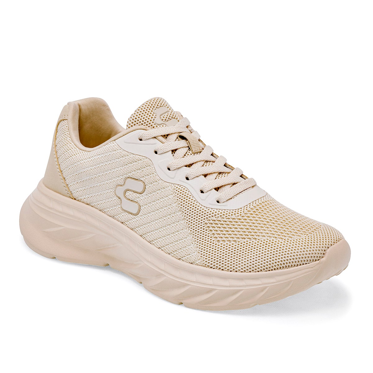 Tenis Deportivo Charly 124456-e Beige para Mujer