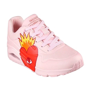 Foto 2 | Foto 2 | Tenis Skechers Uno Ricardo Cavolo Flaming Heart Mujer Rosa