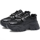 Tenis Shendy Vendy Negros Estilo Urbano Plataforma Antideslizante para Mujer