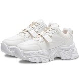 Tenis Shendy Vendy Blancos Estilo Urbano Plataforma Antideslizante para Mujer