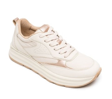 Foto 1 | Foto 1 | Tenis Casuales Flexi Beige para Mujer