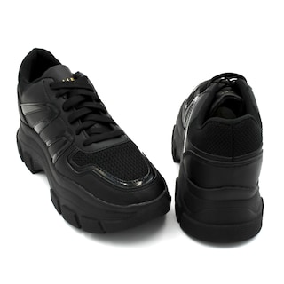 Foto 5 | Foto 5 | Tenis Tipo Deportivo Exterior Piel Vegana Color Negro Para Mujer De Rbcollection