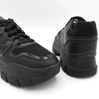 Foto 7 | Foto 7 | Tenis Tipo Deportivo Exterior Piel Vegana Color Negro Para Mujer De Rbcollection
