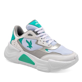 Foto 1 | Foto 1 | American Fire Tenis Urbano Para Mujer Blanco Plata Verde