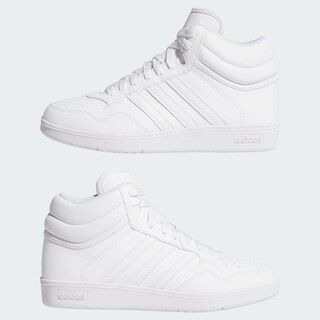 Foto 8 | Foto 8 | Hoops 4.0 Mid W Adidas Blanco Mujer