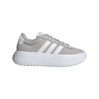 Tenis Adidas Grand Court Platforma Adidas Gris Mujer