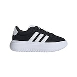 Tenis Adidas Grand Court Platforma Adidas Negro Mujer