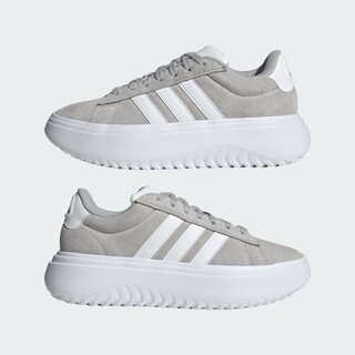 Foto 8 | Foto 8 | Tenis Adidas Grand Court Platforma Adidas Gris Mujer