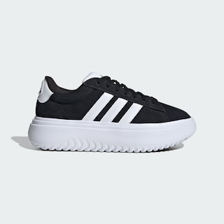 Foto 2 | Foto 2 | Tenis Adidas Grand Court Platforma Adidas Negro Mujer