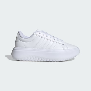 Foto 2 | Foto 2 | Tenis Adidas Grand Court Platforma Adidas Blancos para Mujer