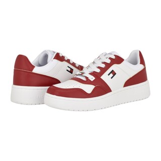 Foto 1 | Foto 1 | Tenis Tommy Hilfiger Twigye Blanca con Rojo para Mujer - Venta Internacional