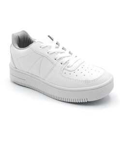 Foto 1 | Foto 1 | Tenis Con Cordones Exterior Piel Vegana Color Blanco Para Mujer De Rbcollection