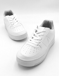 Foto 5 | Foto 5 | Tenis Con Cordones Exterior Piel Vegana Color Blanco Para Mujer De Rbcollection