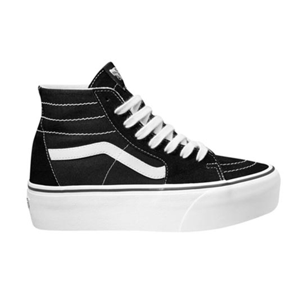 Tenis Vans Stackform Plataforma Urbano Negro para Mujer
