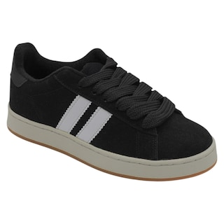 Foto 1 | Foto 1 | Tenis Con Cordones Exterior Gamuza Sintética Color Negro Para Mujer De Rbcollection