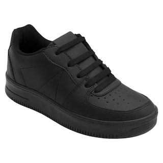 Foto 1 | Foto 1 | Tenis Con Cordones Exterior Piel Vegana Color Negro Para Mujer De Rbcollection