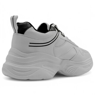 Foto 3 | Foto 3 | Tenis Tipo Deportivo Exterior Piel Vegana Color Blanco Para Mujer De Rbcollection