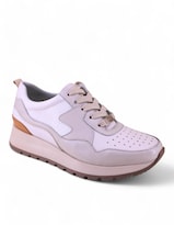 Tenis Manet Piel con Plataforma